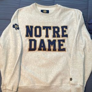 Notre Dame Reverse Weave Crewneck Sweatshirt